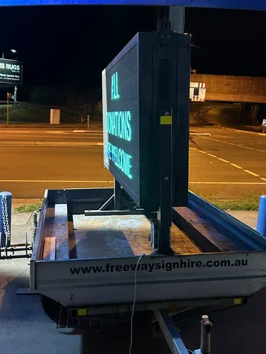 Double sided LED sign hire — portable LED board
