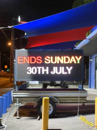 Double sided LED sign hire — dual screen advertising