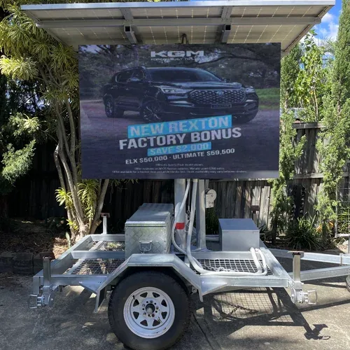 Full colour LED sign hire — bright vivid display