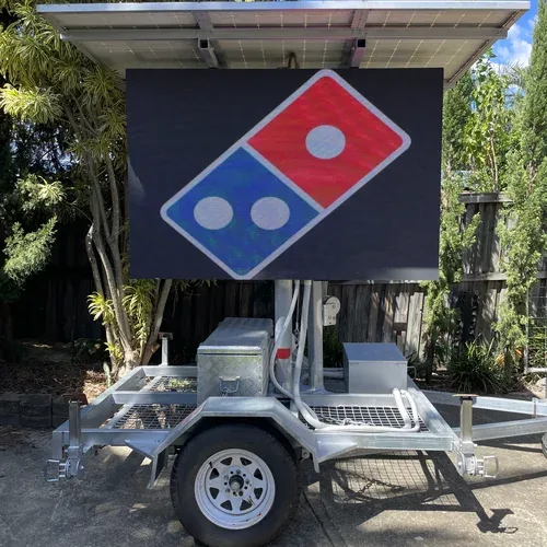 Full colour LED sign hire — outdoor event