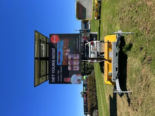 Full colour LED VMS sign hire in the field