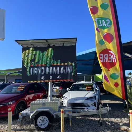Full colour LED sign hire — retail promotion